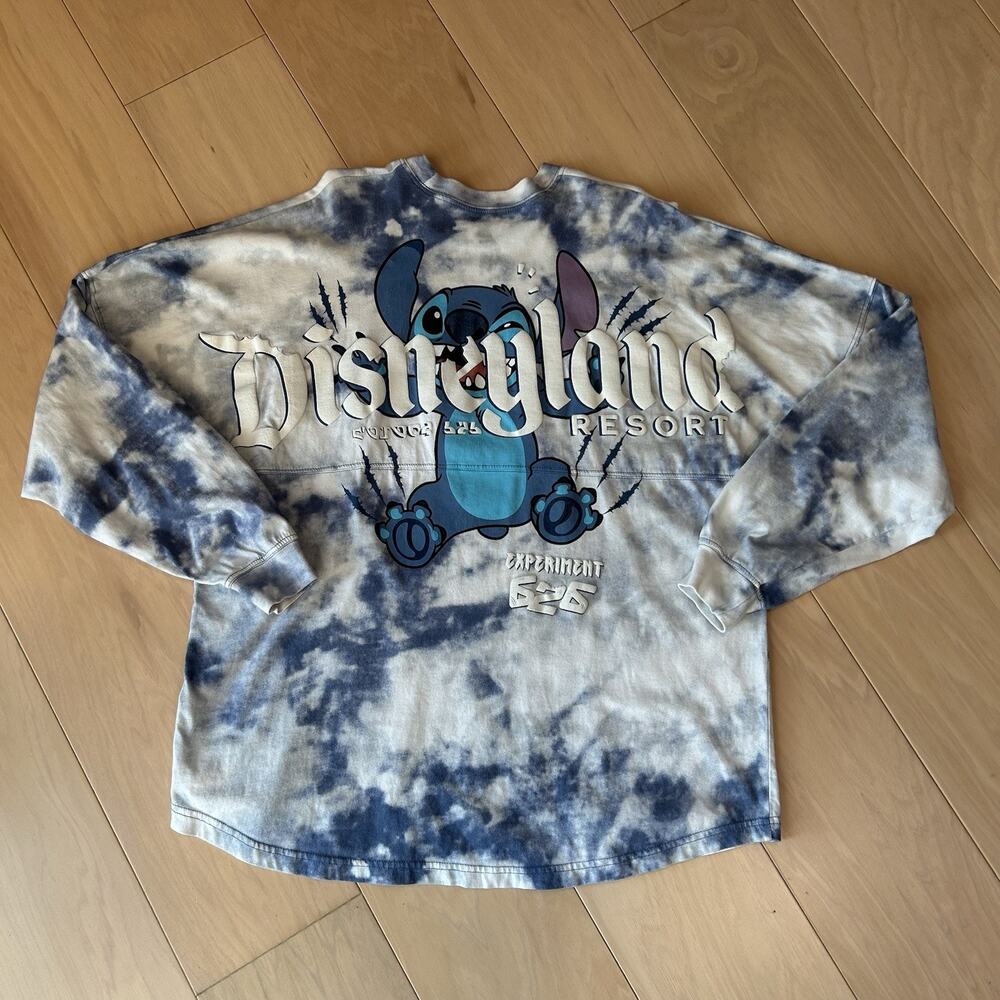 Disneyland Resort Spirit Jersey Stitch Experiment 626 Shirt Long Sleeve Sz Large